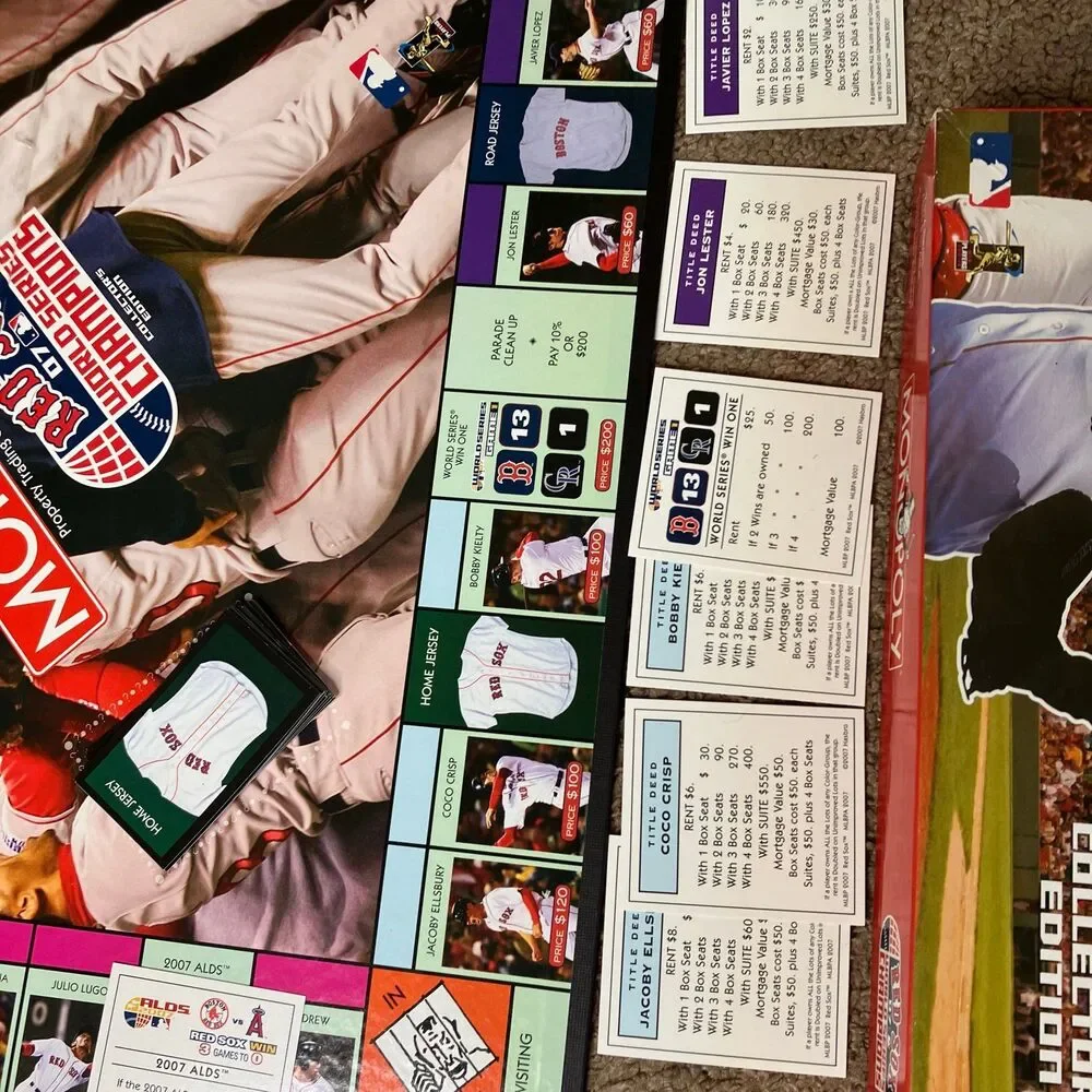 BOSTON RED SOX MLB 2007 WORLD SERIES CHAMPIONS COLLECTORS EDITION MONOPOLY GAME